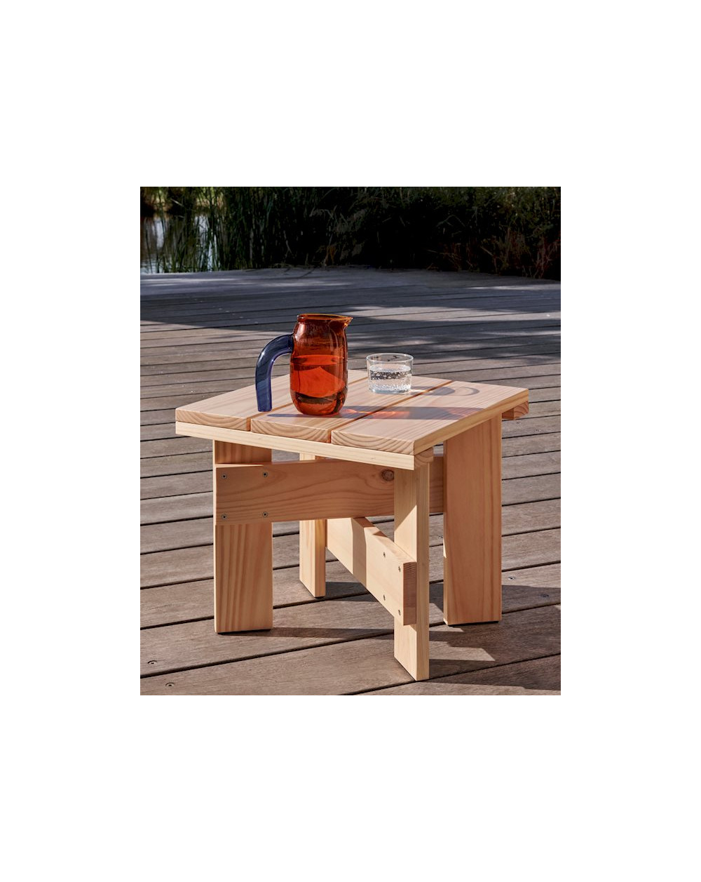 TABLE BASSE CRATE