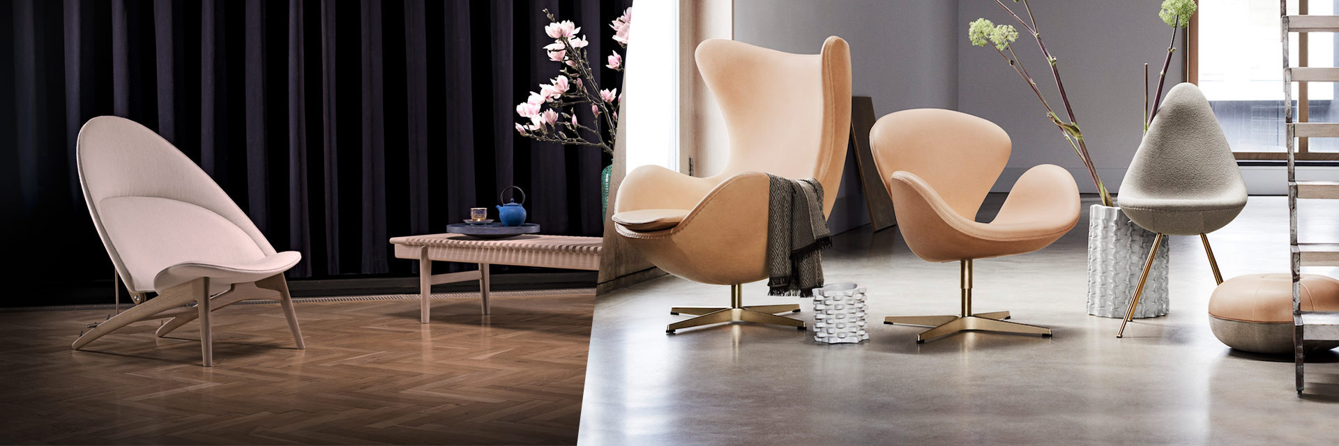 Scandinavian design armchairs by leading Danish designers!